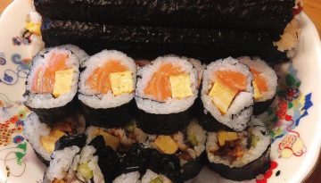rolled sushi