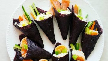 cone-shaped sushi