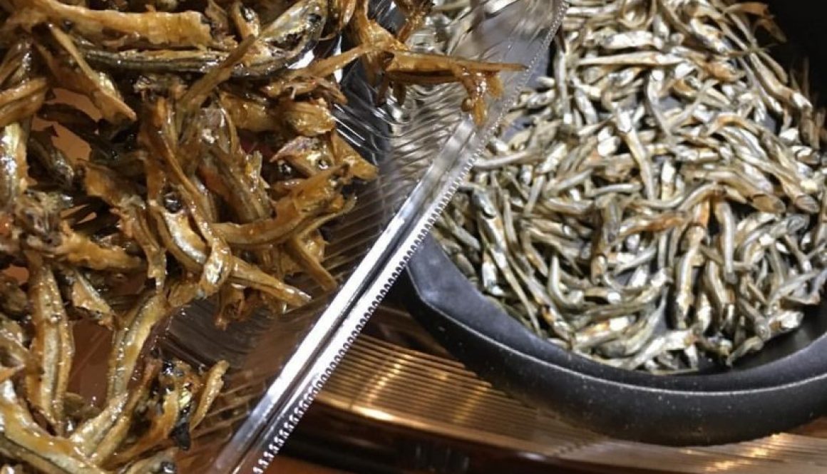 dried sardines in soy sauce