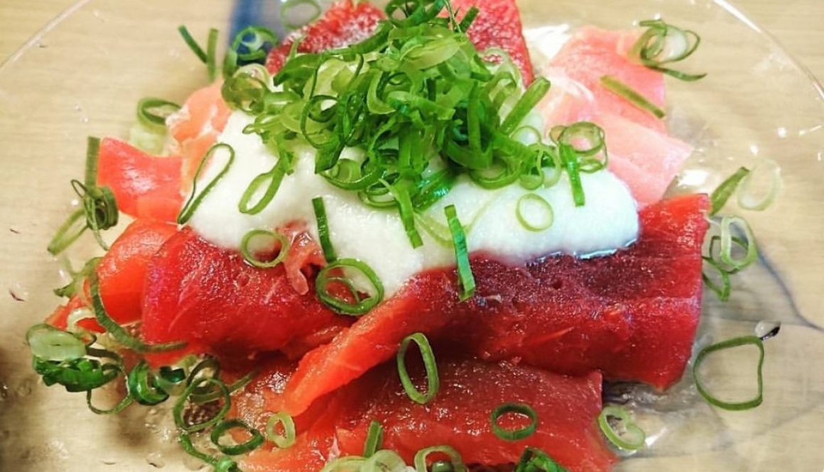 sashimi with grated yam
