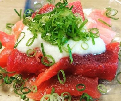 sashimi with grated yam